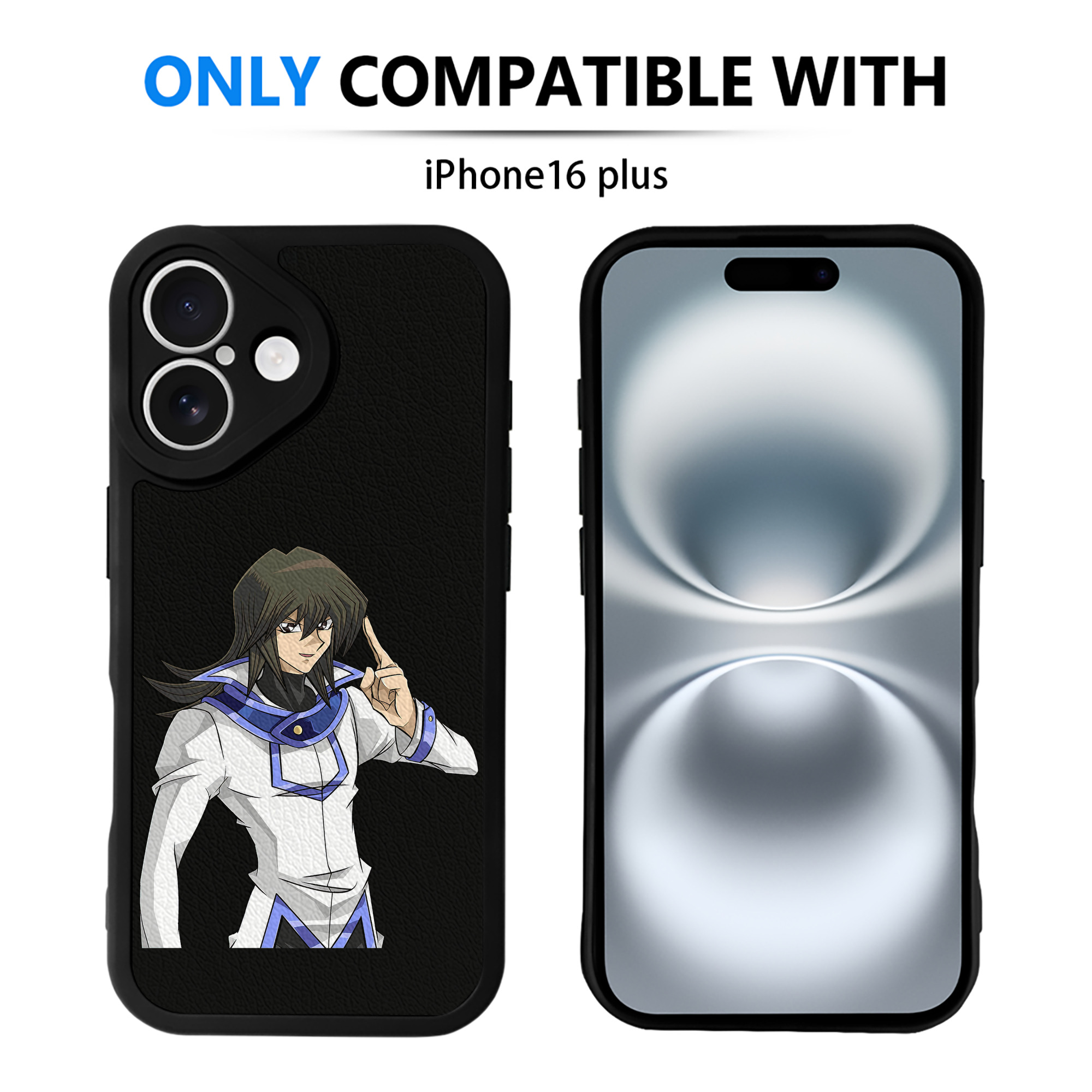 遊☆戯☆王 Yu-Gi-Oh! 【iPhone 16シリーズ対応】シリコンスマホケース（レザー調） 材質：シリコン